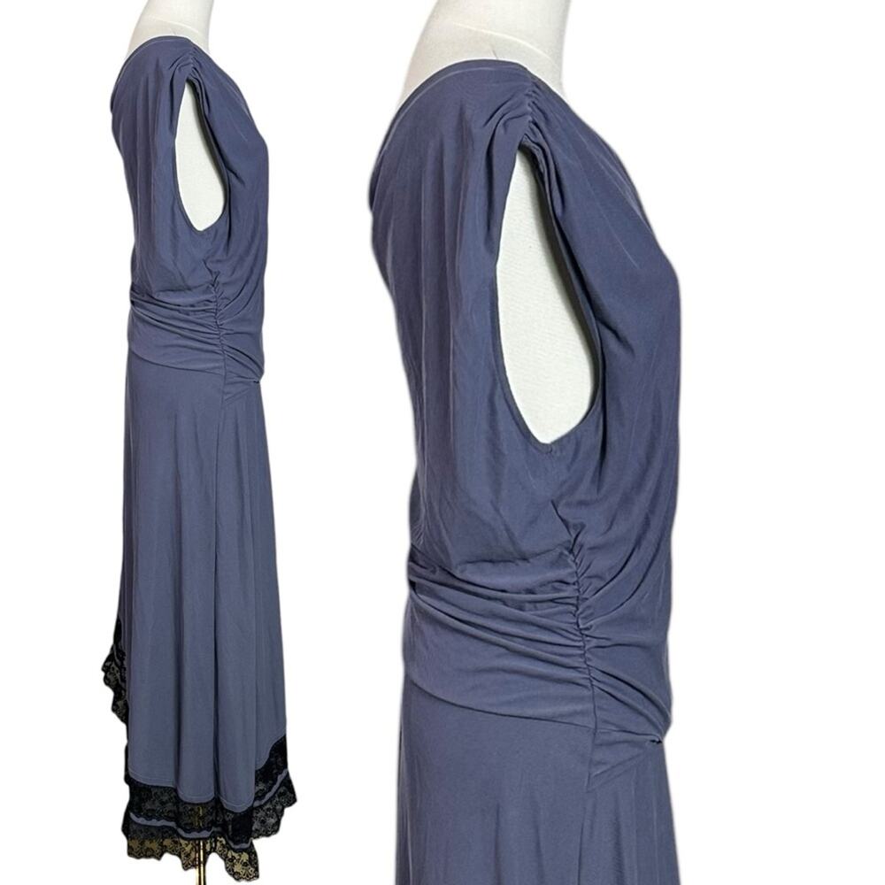 Free People Kairo  Midi Dress with Black Lace Trim - Picture 11 of 15
